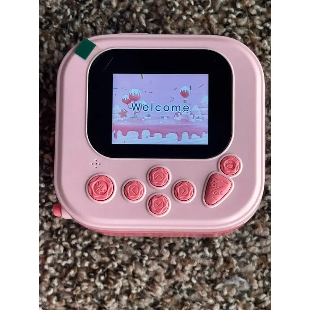 Instant Print Camera for Kids Pink 1080P HD with Thermal Printing HODDRCCN 32G